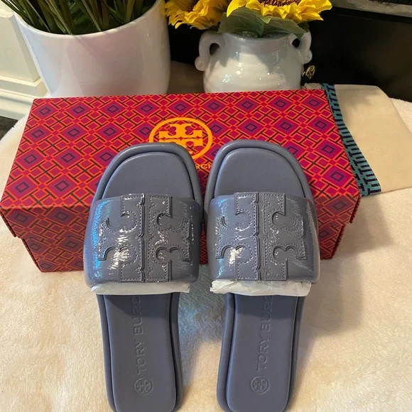 TORY BURCH DOUBLE T SPORT SLIDE - Picture 4 of 8